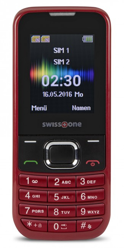 Swisstone SC 230 4,5 cm (1.77 Zoll) 63 g Rot Einsteigertelefon (Rot)