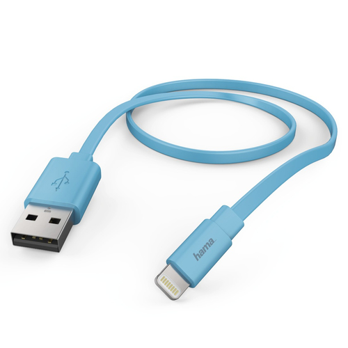Hama 1.2m, Lightning/USB 1.2m USB A Lightning Blau USB Kabel