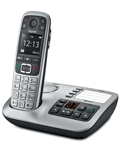 Gigaset E560A DECT Anrufer-Identifikation Schwarz, Silber Telefon