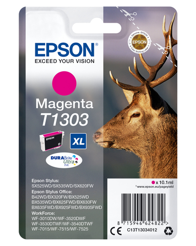 Epson Stag Singlepack Magenta T1303 DURABrite Ultra Ink