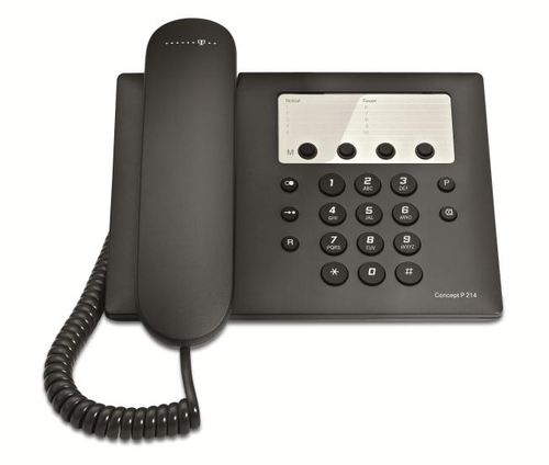 Telekom Concept P 214 Analoges Telefon Schwarz