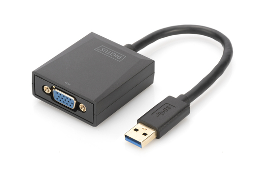 Digitus DA-70840 USB 3.0 VGA Schwarz Kabelschnittstellen-/adapter