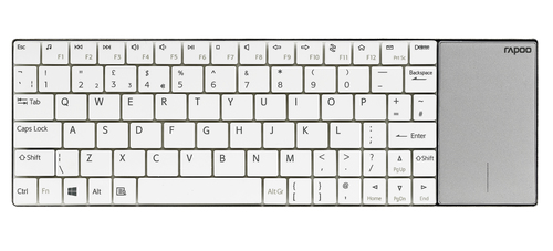 Rapoo E2710 Tastatur RF Wireless QWERTZ Deutsch Weiß
