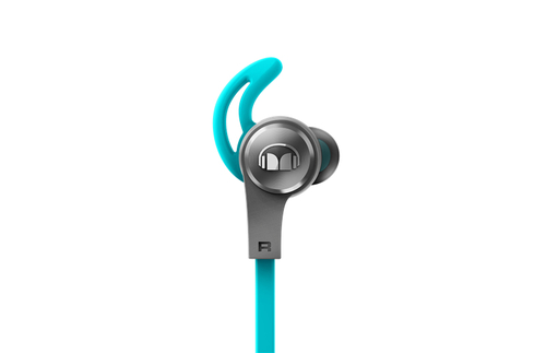 Monster Cable iSport Achieve Blau im Ohr im Ohr Kopfhörer
