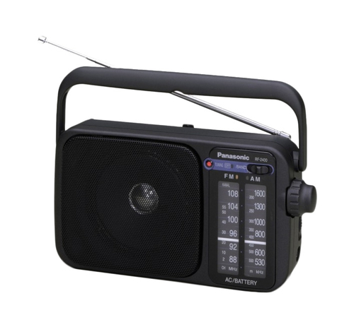 Panasonic RF-2400D Tragbar Analog Schwarz Radio (Schwarz)