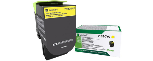 Lexmark 71B20Y0 Lasertoner 2300Seiten Gelb Lasertoner / Patrone
