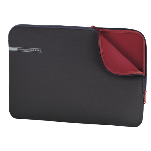 Hama Neoprene Notebooktasche 39,6 cm (15.6 Zoll) Schutzhülle Grau, Rot