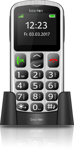 Beafon SL250 5,08 cm (2 Zoll) 93 g Silber Einsteigertelefon (Silber)
