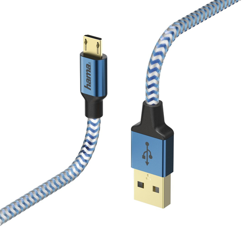 Hama 00178289 USB Kabel 1,5 m USB 2.0 USB A Micro-USB B Blau
