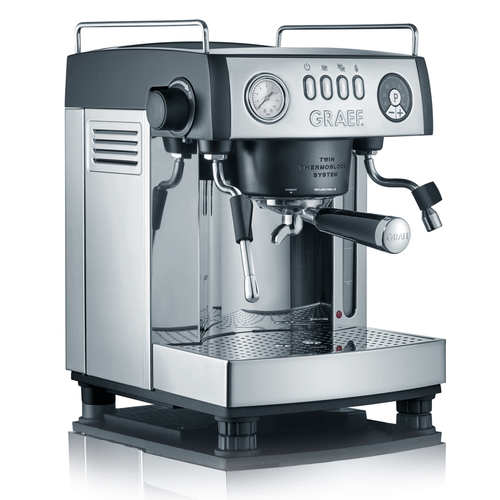 Graef ES902EU Freistehend Manuell Espressomaschine 3l Grau, Edelstahl Kaffeemaschine