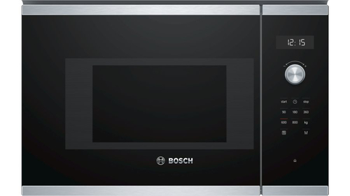 Bosch Serie 6 BFL524MS0 Mikrowelle Integriert Solo-Mikrowelle 20 l 800 W Schwarz, Edelstahl (Schwarz, Edelstahl)