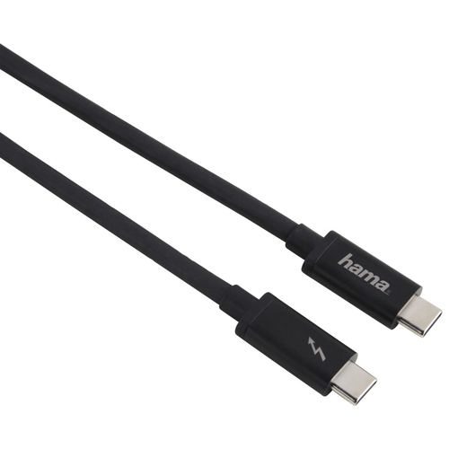 Hama 00135708 USB Kabel 0,5 m USB C Lightning Schwarz