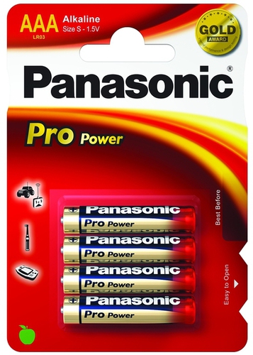 Panasonic 1x4 LR03PPG (Blau, Gold, Rot)
