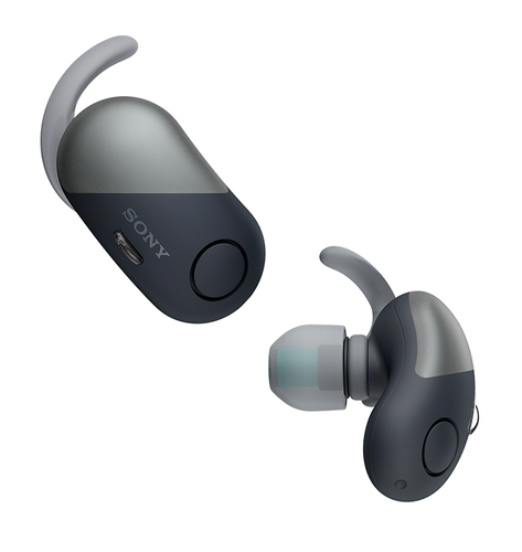 Sony WFSP700NB Kopfhörer & Headset True Wireless Stereo (TWS) Ohrbügel, im Ohr Calls/Music Bluetooth Schwarz (Schwarz)