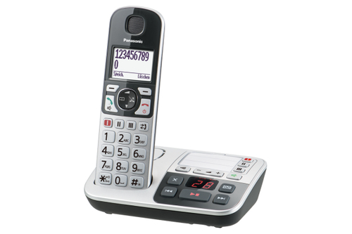Panasonic KX-TGE520GS Telefon DECT-Telefon Anrufer-Identifikation Schwarz, Silber (Schwarz, Silber)