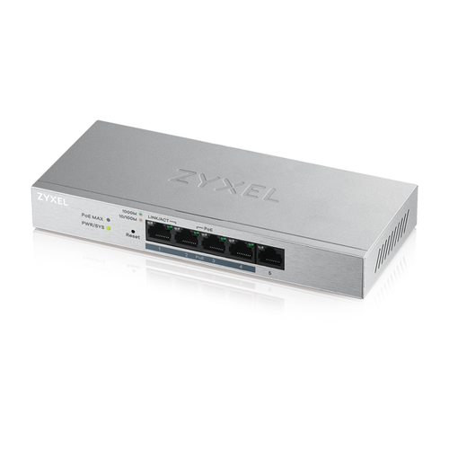 Zyxel GS1200-5HP v2 Managed Gigabit Ethernet (10/100/1000) Power over Ethernet (PoE) Grau