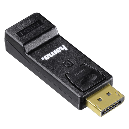 Hama 00133492 Kabeladapter DisplayPort HDMI Schwarz
