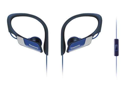 Panasonic RP-HS35ME-A Kopfhörer & Headset Verkabelt Ohrbügel, im Ohr Sport Schwarz, Blau