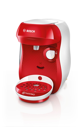 Bosch TAS1006 Kaffeemaschine Vollautomatisch Pad-Kaffeemaschine 0,7 l (Rot, Weiß)