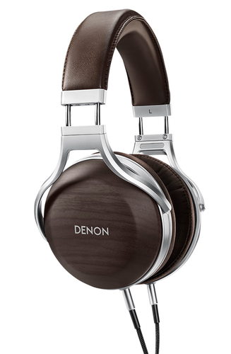 Denon AH-D5200 Verkabelt Kopfhörer Kopfband Braun, Silber