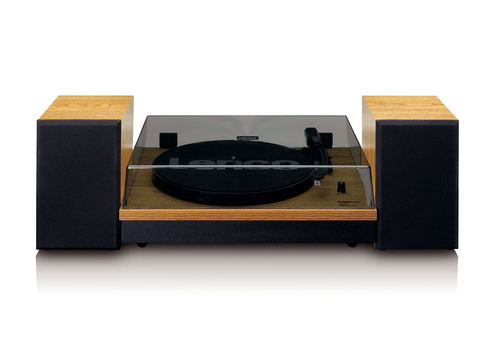 Lenco LS-300 Audio-Plattenspieler mit Riemenantrieb Schwarz, Holz