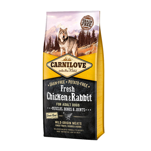 CARNILOVE 527526 12 kg Erwachsener Huhn, Kaninchen