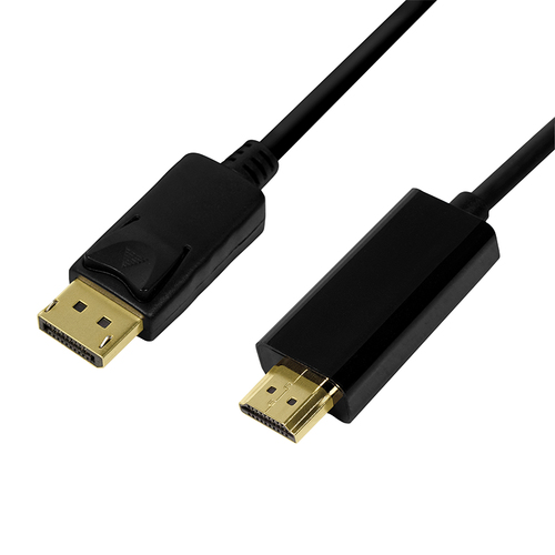 LogiLink CV0126 Videokabel-Adapter 1 m DisplayPort HDMI Typ A (Standard) Schwarz