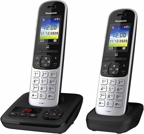 Panasonic KX-TGH722 DECT-Telefon Anrufer-Identifikation Schwarz (Schwarz)