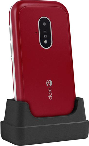 Doro 7030 7,11 cm (2.8 Zoll) 124 g Rot, Weiß Funktionstelefon