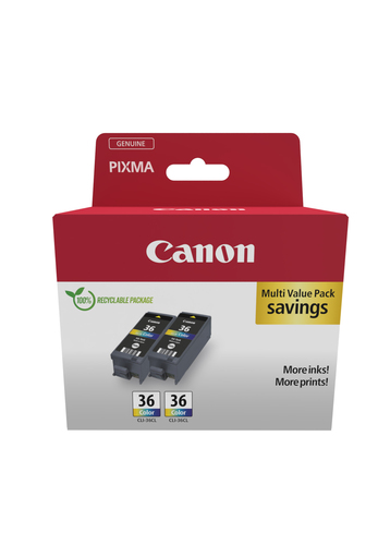 Canon CLI-36 CL Twin Pack