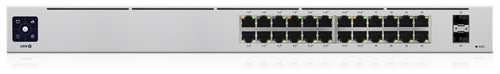Ubiquiti Networks UniFi 24-Port PoE Managed L2/L3 Gigabit Ethernet (10/100/1000) Power over Ethernet (PoE) 1U Silber