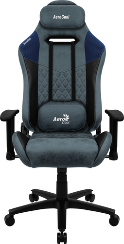 Aerocool DUKE AeroSuede Universal-Gamingstuhl Schwarz, Blau