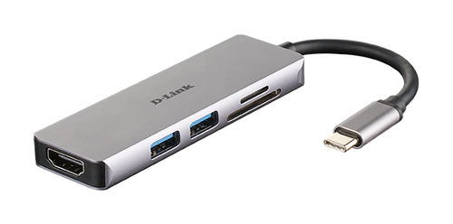 D-Link DUB-M530 Notebook-Dockingstation & Portreplikator Verkabelt USB 3.2 Gen 1 (3.1 Gen 1) Type-C Aluminium, Schwarz