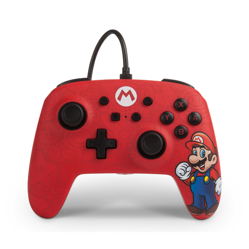 PowerA Mario Mehrfarbig, Rot USB Gamepad Analog / Digital Nintendo Switch