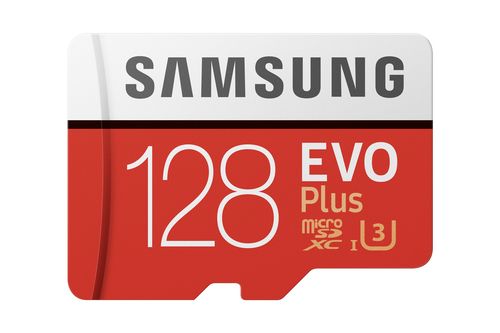 Samsung Evo Plus 128 GB MicroSDXC UHS-I Klasse 10 (Rot, Silber, Weiß)