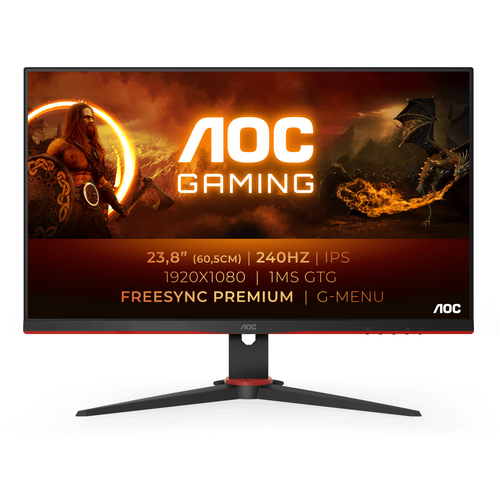 AOC G2 24G2ZE/BK LED display 60,5 cm (23.8 Zoll) 1920 x 1080 Pixel Full HD Schwarz, Rot