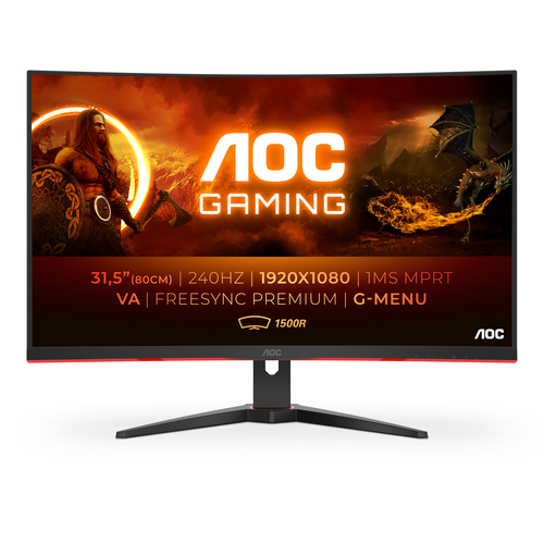 AOC G2 C32G2ZE/BK Computerbildschirm 80 cm (31.5 Zoll) 1920 x 1080 Pixel Full HD LED Schwarz