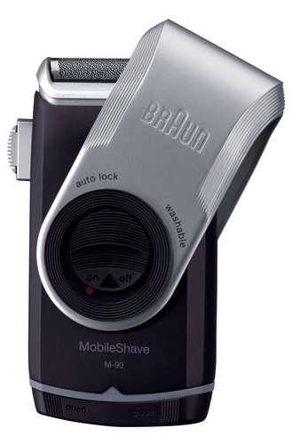 Braun MobileShave PocketGo M90 (Blau, Silber)