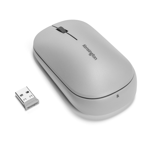 Kensington SureTrack&trade; Kabellose Maus mit Bluetooth & Nano-USB-Empf&auml;nger - Grau