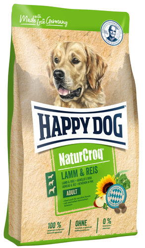 Happy Dog NaturCroq Lamm & Reis 15 kg Erwachsener Lamm, Reis
