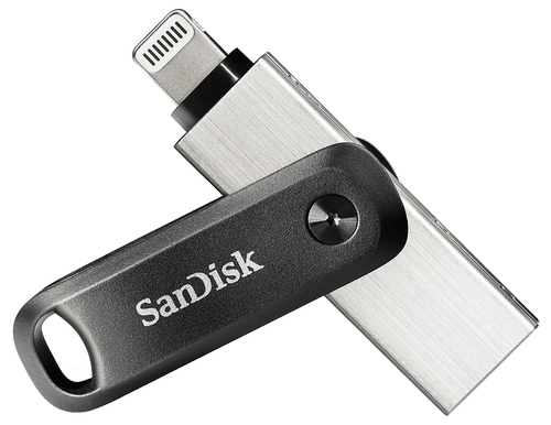 SanDisk iXpand USB-Stick 64 GB USB Type-A / Lightning 3.2 Gen 2 (3.1 Gen 2) Schwarz, Silber