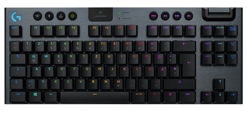 Logitech G G915 TKL Tenkeyless LIGHTSPEED Wireless RGB Mechanical Gaming Keyboard Tastatur USB QWERTZ Deutsch Karbon (Karbon)