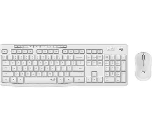Logitech MK295 Silent Wireless Combo Tastatur USB QWERTZ Deutsch Weiß (Weiß)