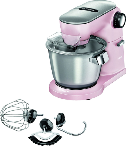 Bosch MUM9A66N00 Küchenmaschine 1600 W 5,5 l Pink, Edelstahl (Pink, Edelstahl)