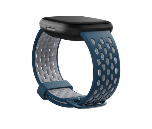 Fitbit FB174SBNVGYS Smartwatch-Zubehör Band Blau, Grau Aluminium, Silikon