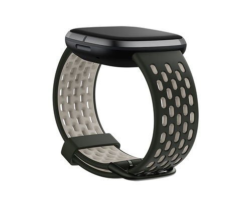 Fitbit FB174SBGNWTS Smartwatch-Zubehör Band Grün, Weiß Aluminium, Silikon