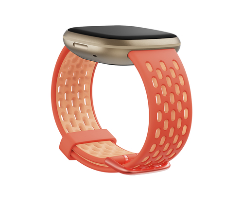 Fitbit FB174SBCRPKS Smartwatch-Zubehör Band Orange, Rose Aluminium, Silikon
