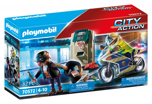 Playmobil City Action Polizei-Motorrad (Mehrfarbig)