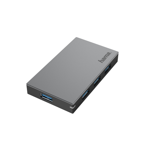 Hama 00200115 Schnittstellen-Hub USB 3.2 Gen 1 (3.1 Gen 1) Type-A 5000 Mbit/s Anthrazit, Grau