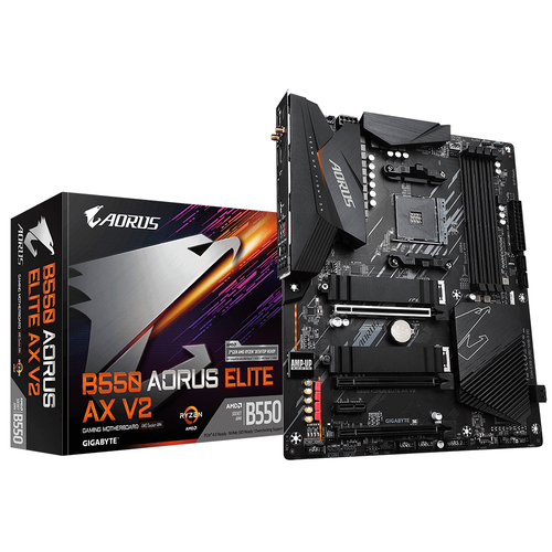 Gigabyte B550 AORUS ELITE AX V2 Motherboard AMD B550 Socket AM4 ATX